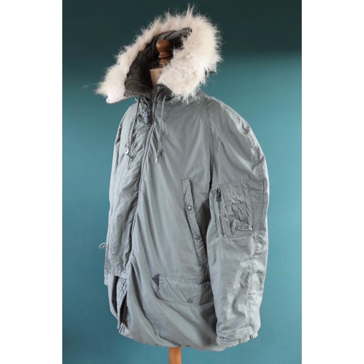 Vintage 1980s USAF N3B parka - US Air Force snorkel jacket - 52” chest