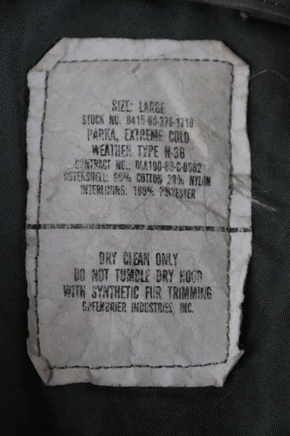 Vintage 1980s USAF N3B parka - US Air Force snorkel jacket - 52” chest