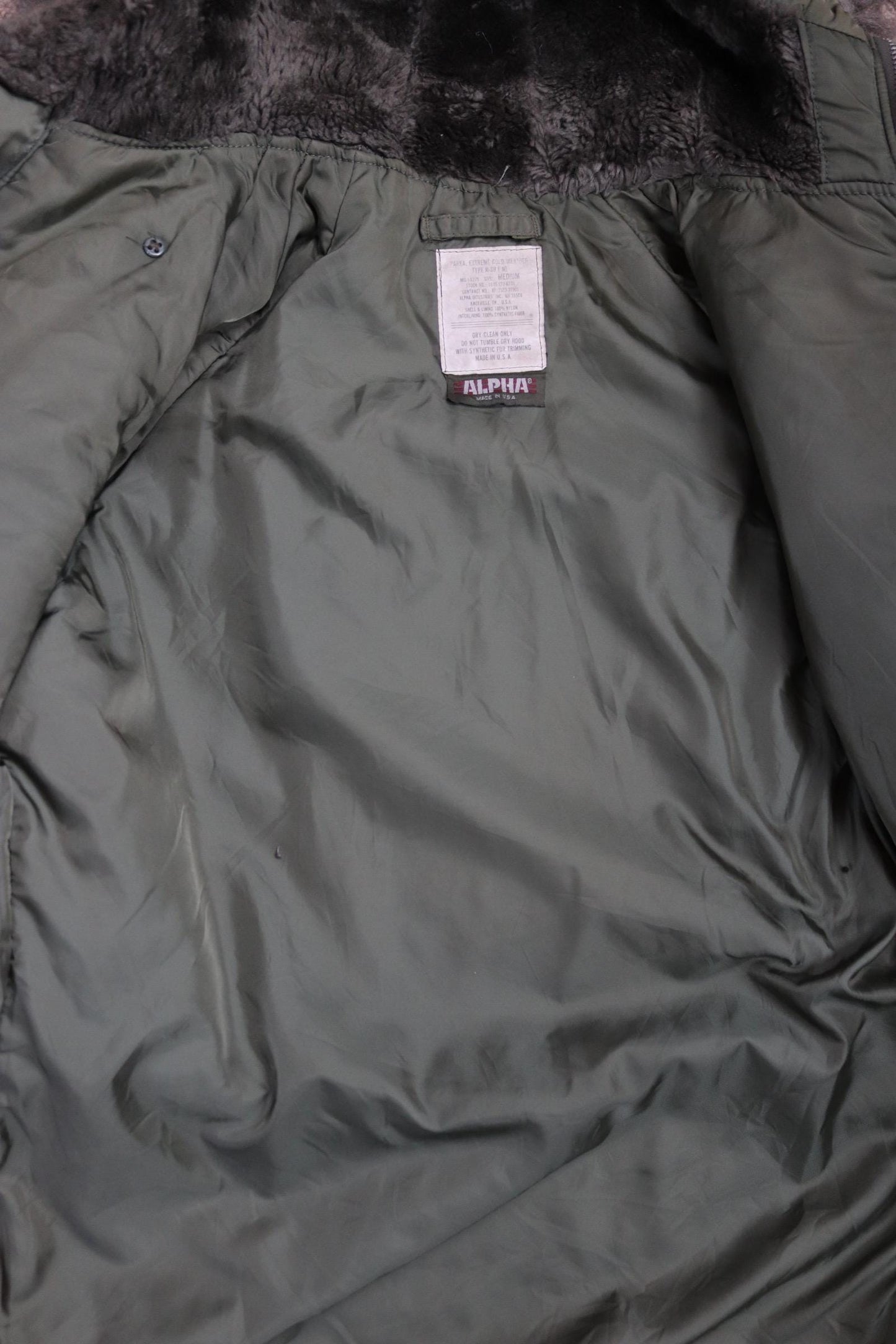 Vintage Alpha Industries USAF N3B style parka - US Air Force snorkel jacket - 52” chest