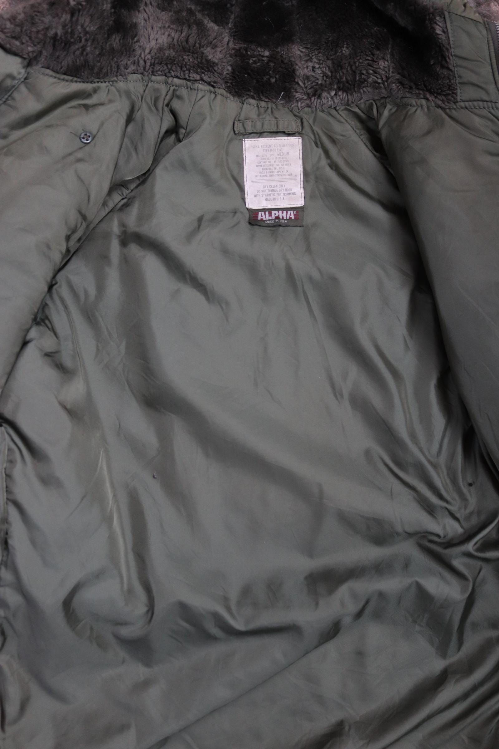 Vintage Alpha Industries USAF N3B style parka - US Air Force snorkel jacket - 52” chest