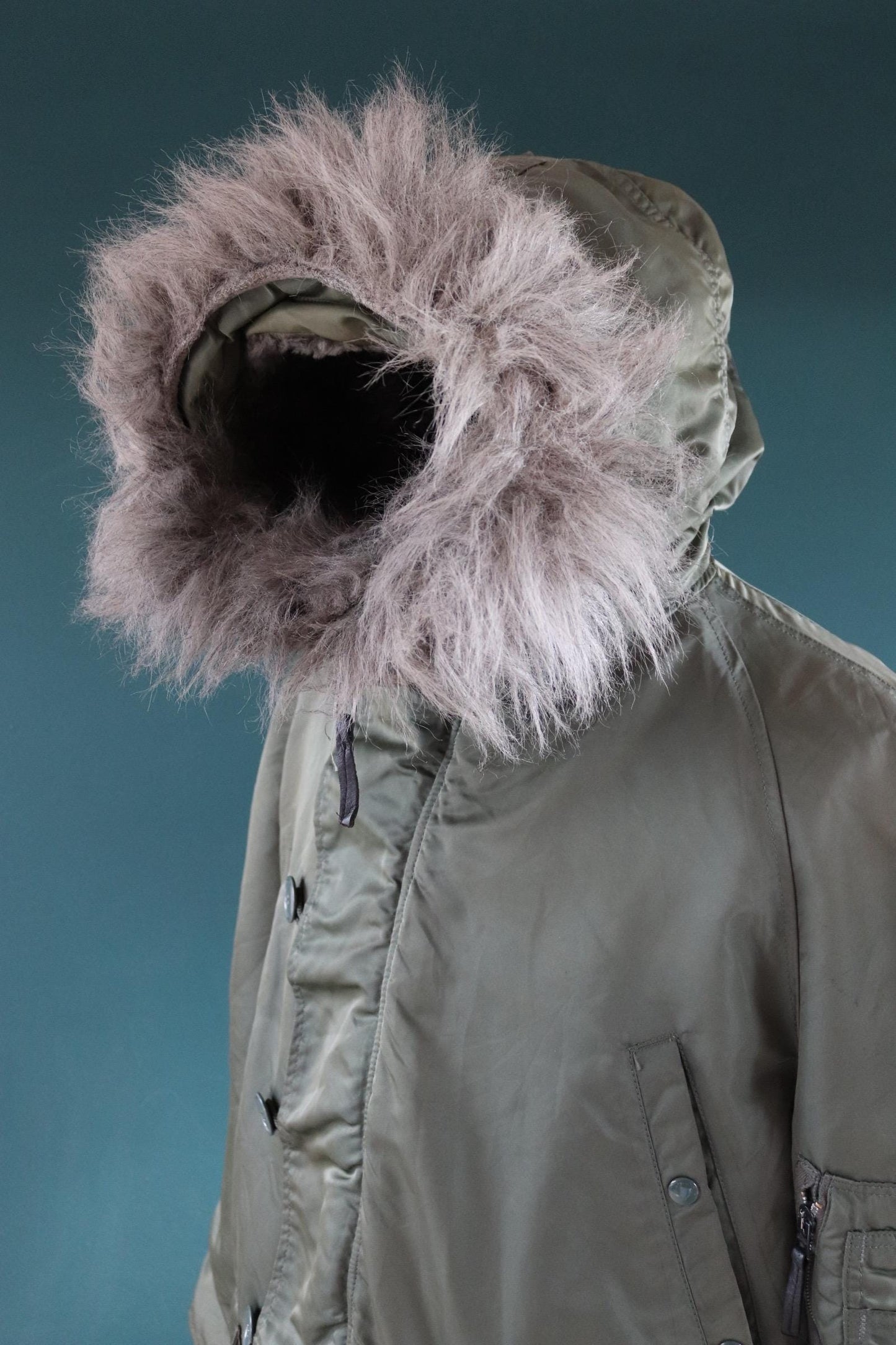 Vintage Alpha Industries USAF N3B style parka - US Air Force snorkel jacket - 52” chest