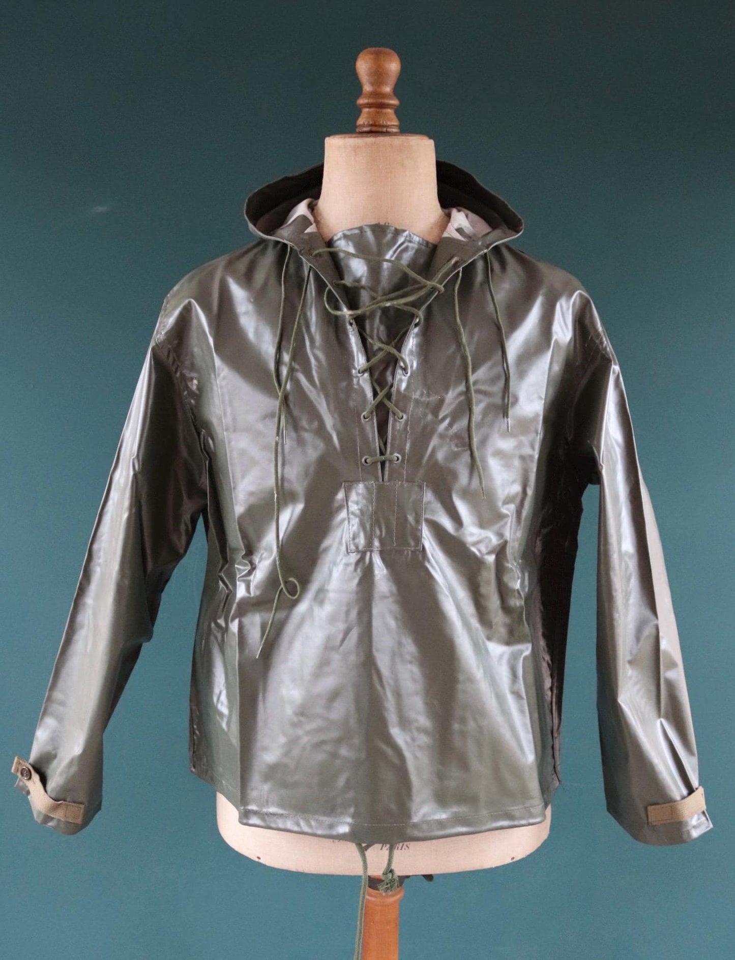 Vintage 1980s Italian Navy smock - deck jacket - foul weather anorak - 48" Chest