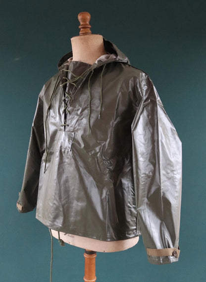Vintage 1980s Italian Navy smock - deck jacket - foul weather anorak - 48" Chest