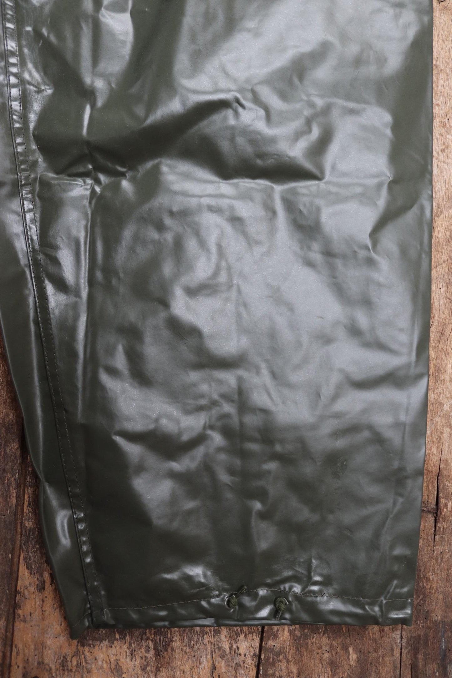 Vintage 1980s Italian Navy waterproofs - deck overalls - foul weather gear - 45" x 28”