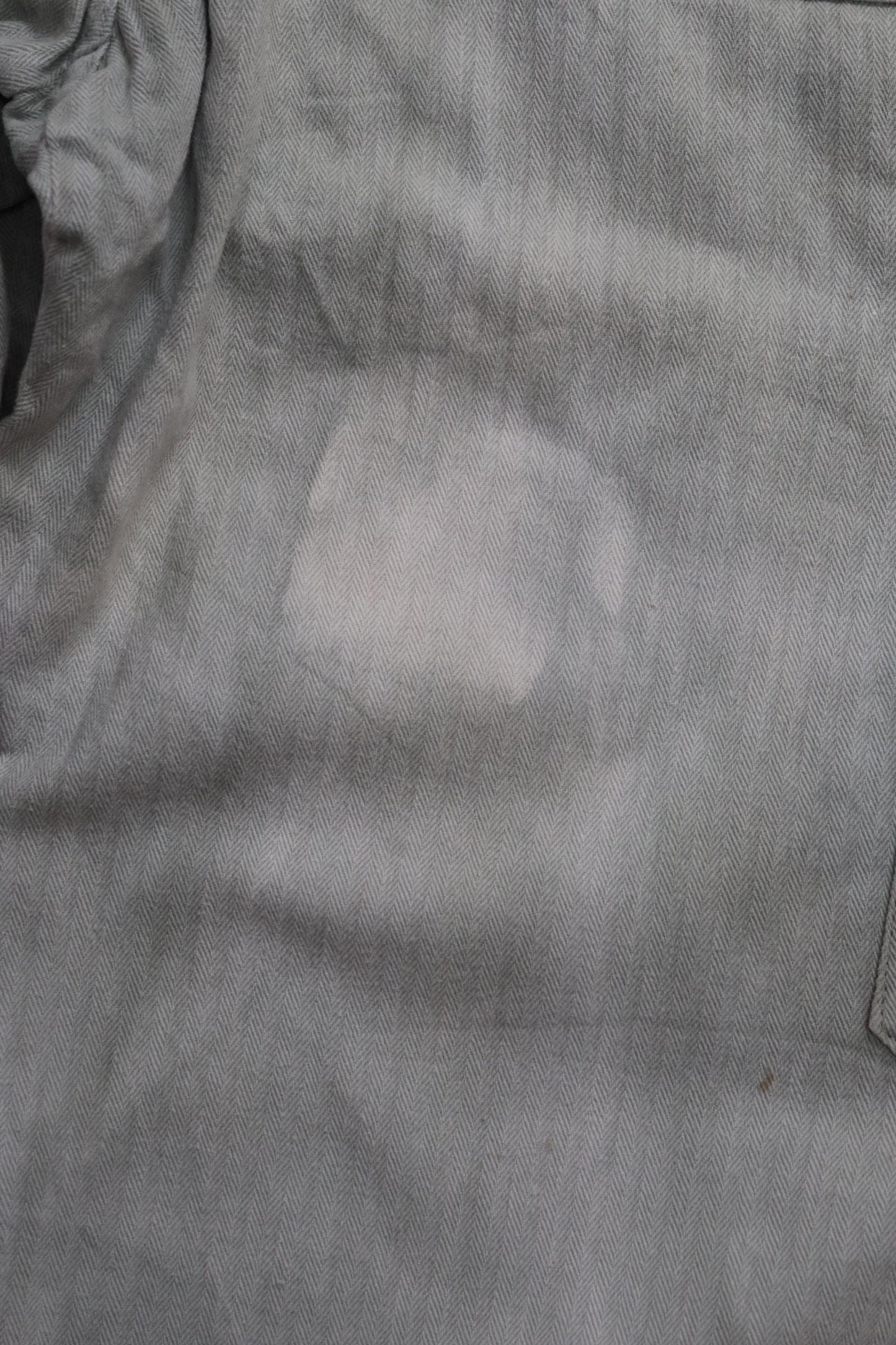 Vintage 1960s French workwear overalls - HBT cotton twill dungarees - 32” x 29”