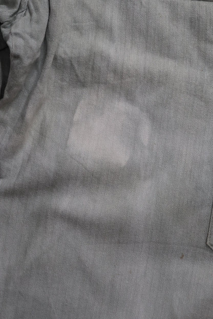 Vintage 1960s French workwear overalls - HBT cotton twill dungarees - 32” x 29”