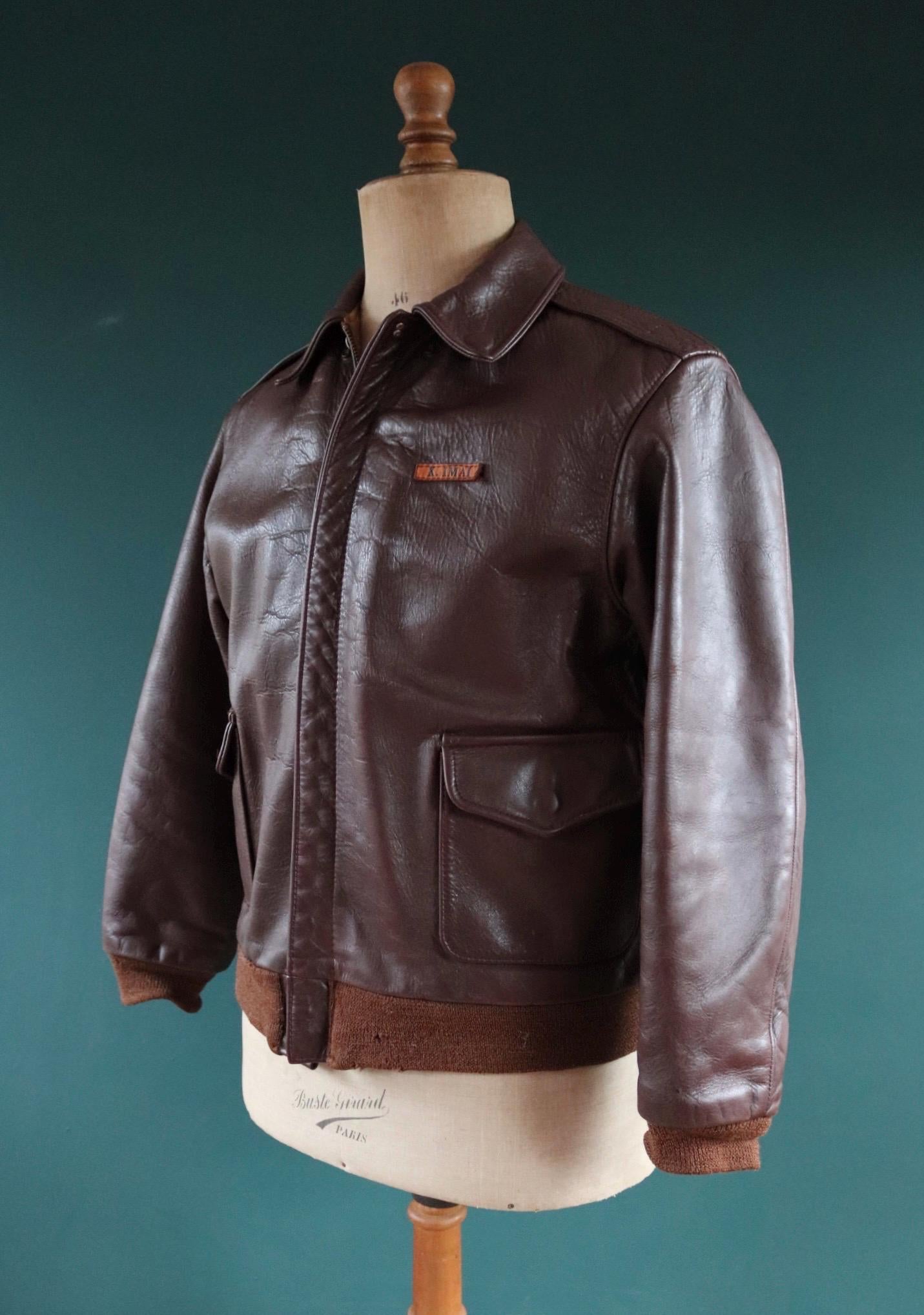 Vintage Eastman Leather A2 flight jacket - WW2 USAAF - 42" chest