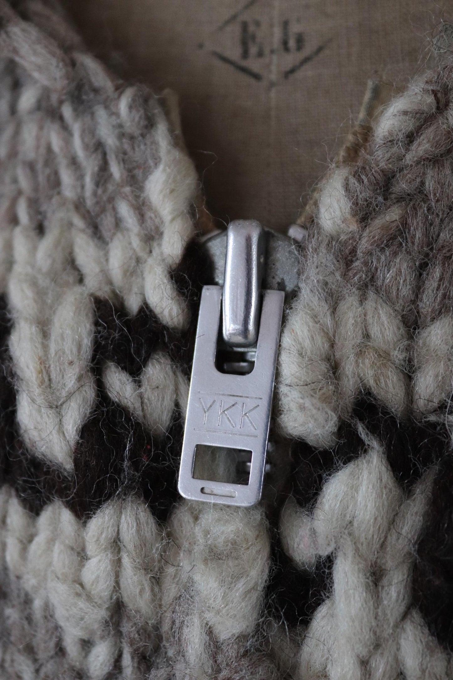 Vintage 1970s Cowichan wool cardigan - hand knitted - 1980s chunky winter sweater - 46" chest