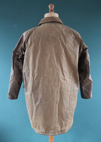 Vintage 1970s Barbour Solway waxed jacket - single crest - 49” chest