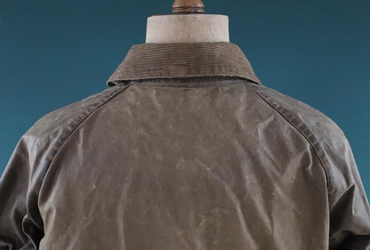 Vintage 1970s Barbour Solway waxed jacket - single crest - 49” chest