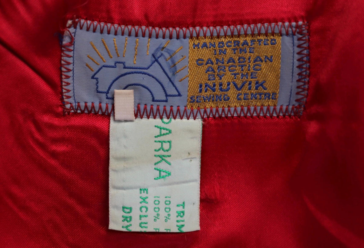 Vintage 1970s embroidered wool coat - Hudsons Bay jacket - Alaskan parka - 40" chest