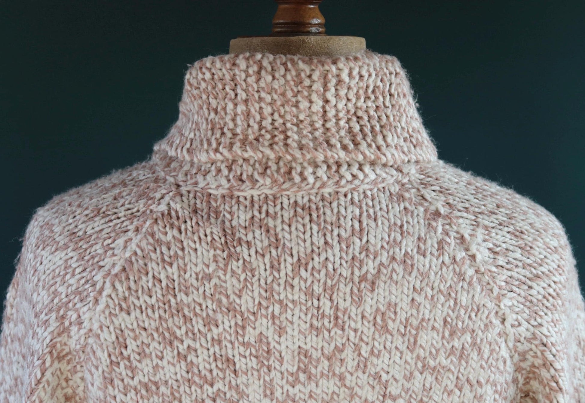 Vintage 1960s Cowichan sweater - 1970s novelty hand knit - shawl collar - train design jumper - 43” chest