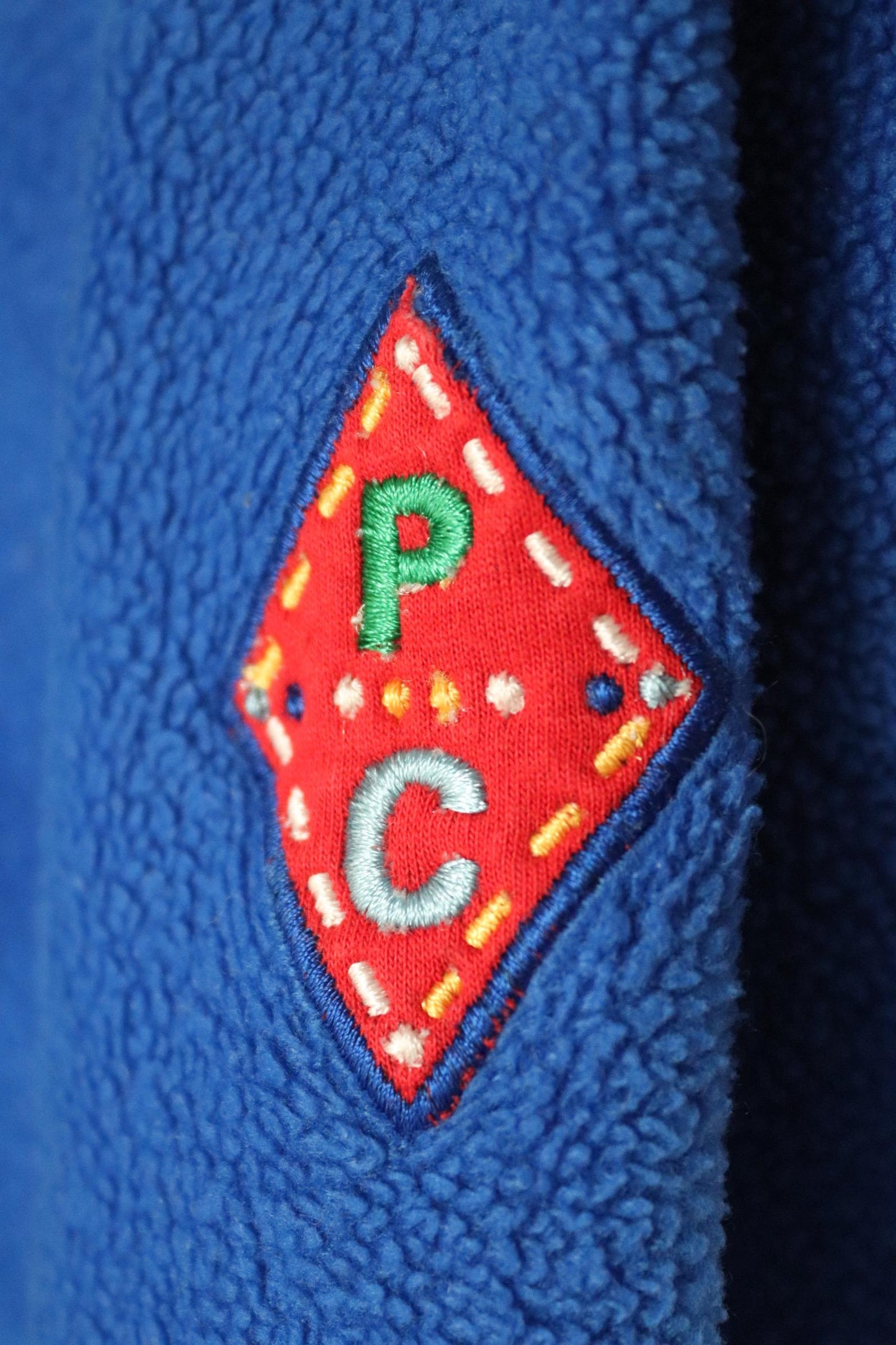 Vintage 1980s Paco polar fleece - 1990s crazy print - 38” chest