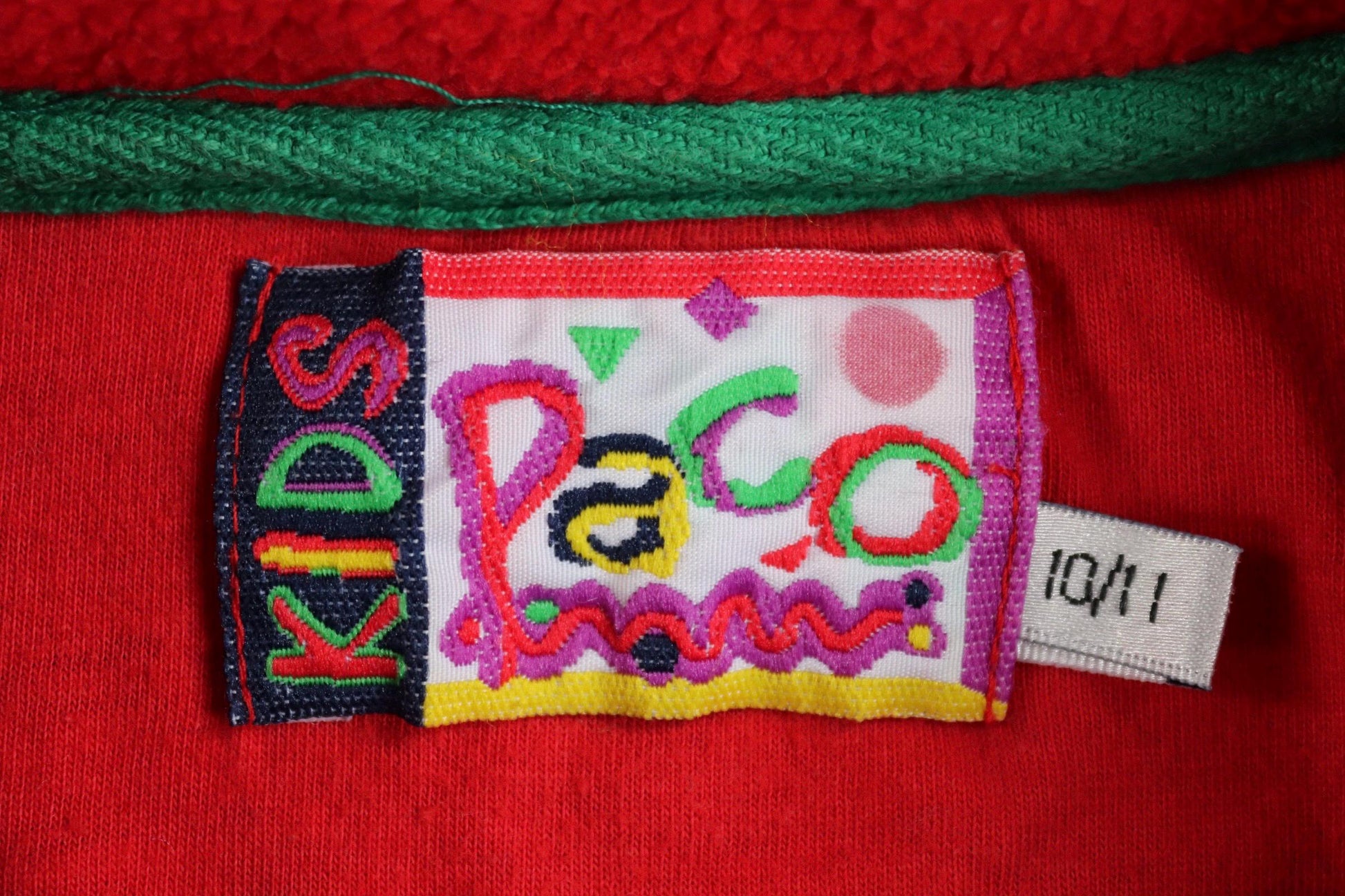 Vintage 1980s Paco polar fleece - 1990s crazy print - 38” chest
