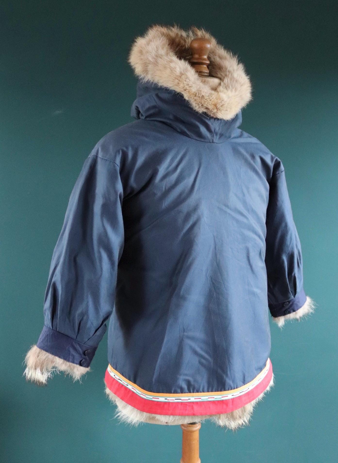 Vintage Indigenous Arctic style anorak - traditional parka - 40" chest