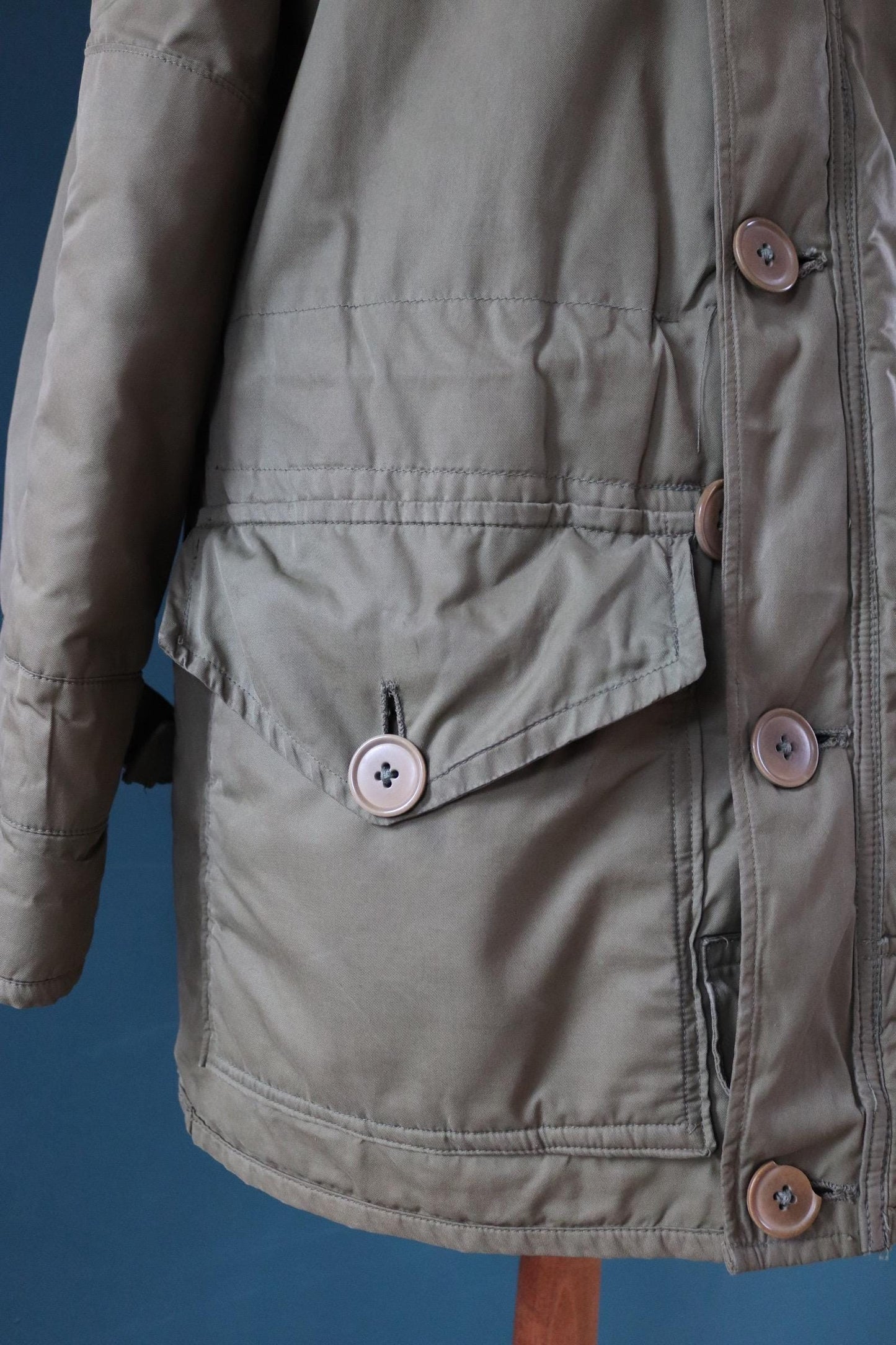 Vintage 1950s British army middle parka - 1st pattern military jacket - extreme cold weather - 42” chest