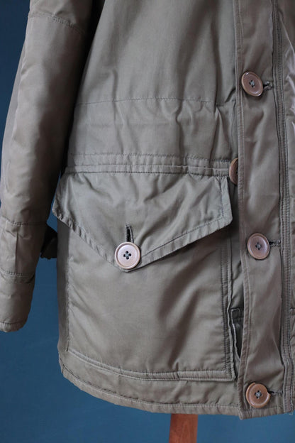 Vintage 1950s British army middle parka - 1st pattern military jacket - extreme cold weather - 42” chest