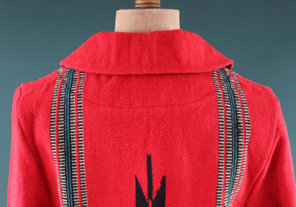 Vintage Chimayo style coat - wool blanket jacket - Toyo Enterprise - 45” chest