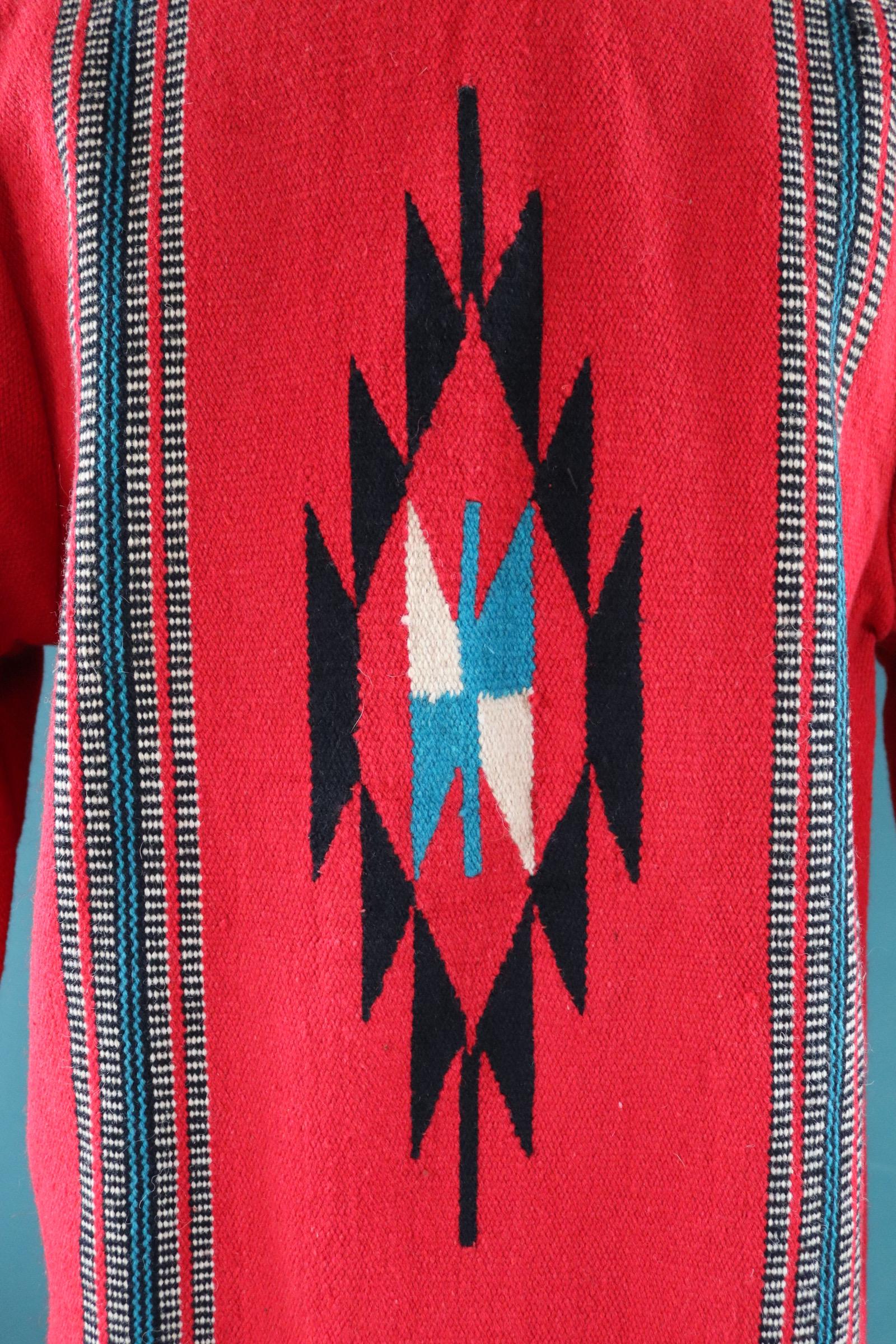Vintage Chimayo style coat - wool blanket jacket - Toyo Enterprise - 45” chest