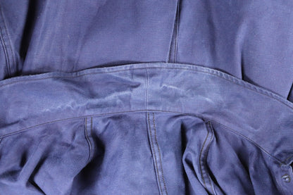 Vintage French workwear jacket - blue chore coat - 44” chest