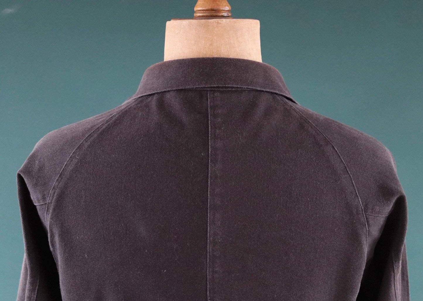 Vintage black cotton workwear jacket - chore coat - Golden Bear - 41" chest