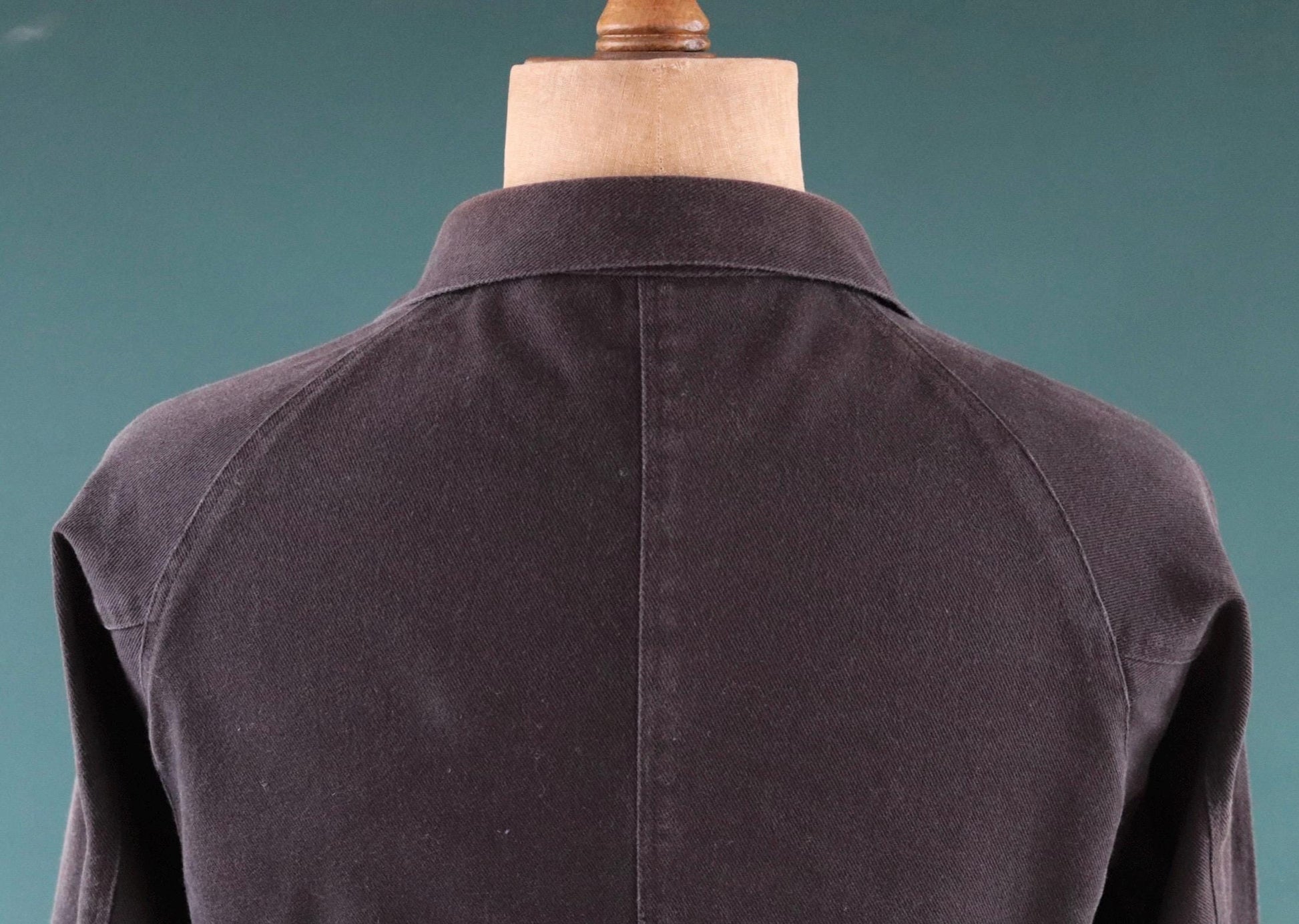 Vintage black cotton workwear jacket - chore coat - Golden Bear - 41" chest