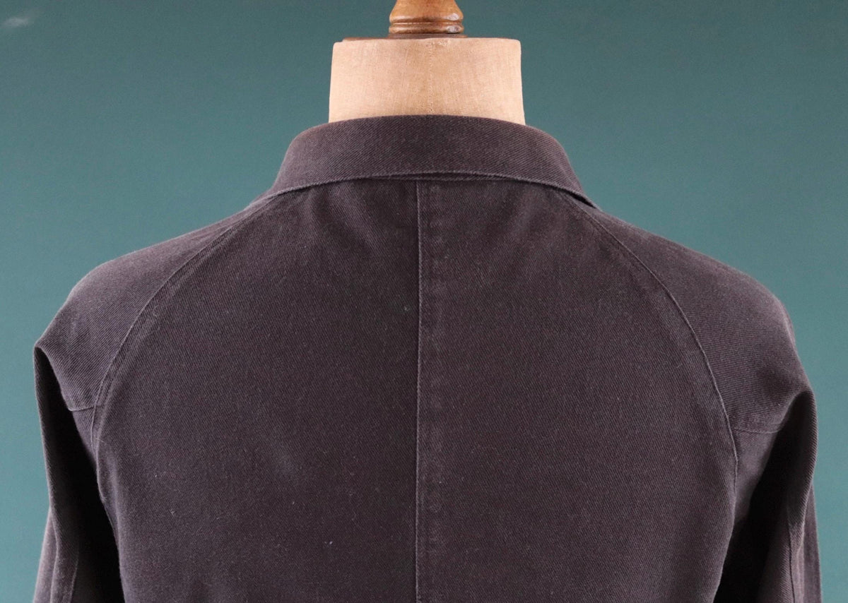 Vintage black cotton workwear jacket - chore coat - Golden Bear - 41" chest