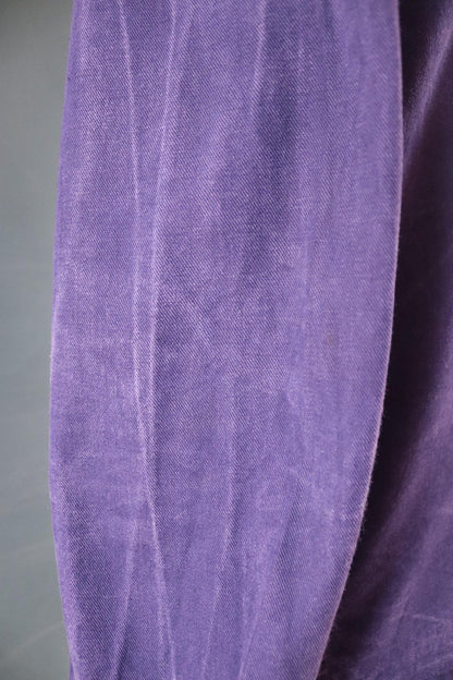 Vintage French workwear jacket - blue chore coat - 44” chest