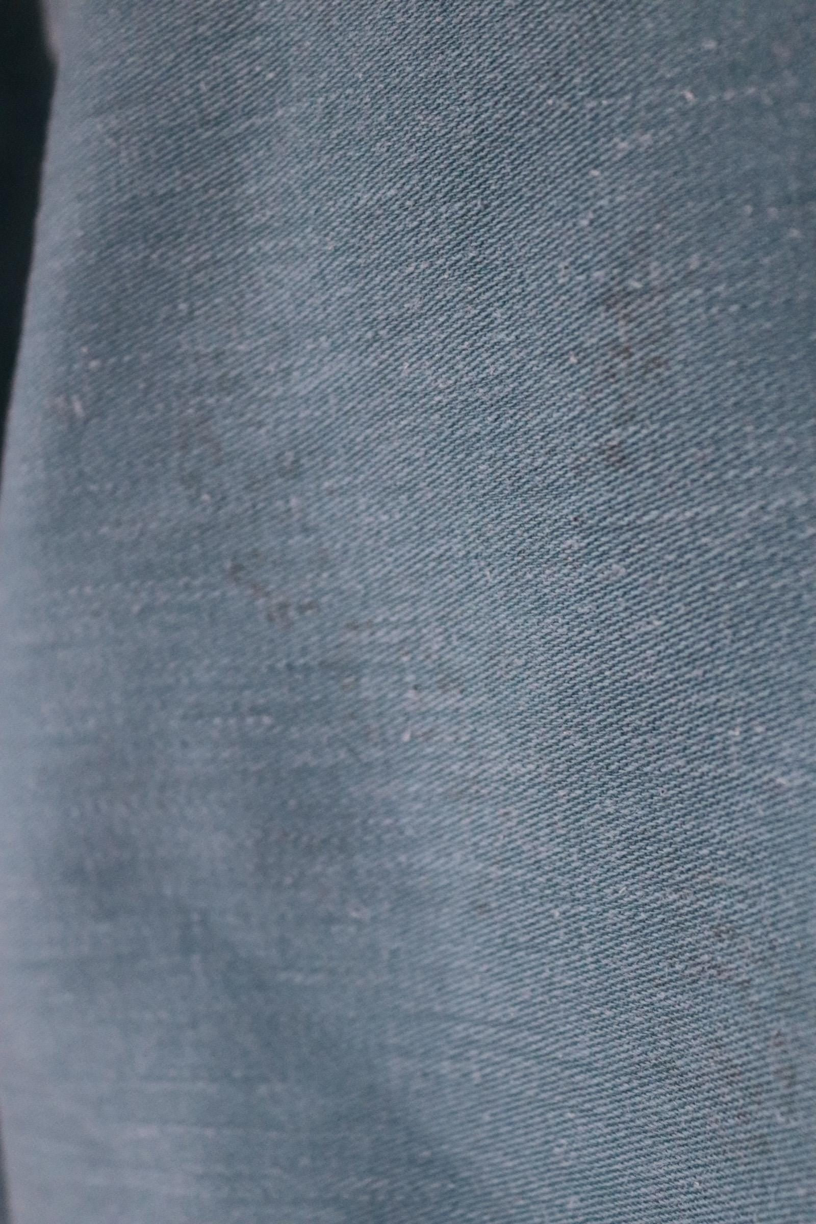 Vintage 1970s teal green moleskin workwear jacket - chore coat - 46" chest