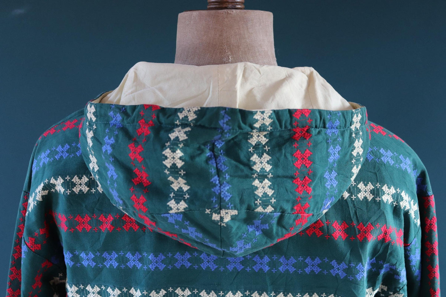 Vintage 1970s crazy print anorak - drizzler jacket - 42” chest - surf windbreaker