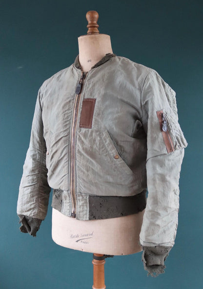 Vintage 1950s USAF MA-1 - Air Force flight jacket - military jacket - MIL-J-8279B - 44" chest