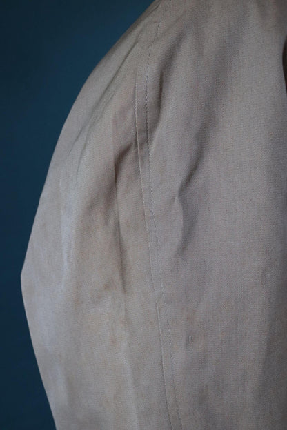 Vintage 1950s demob trench coat - WW2 British - gabardine rain coat - double breasted - 48” chest