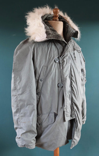 Vintage 1980s USAF N3B parka - US Air Force snorkel jacket - 52” chest