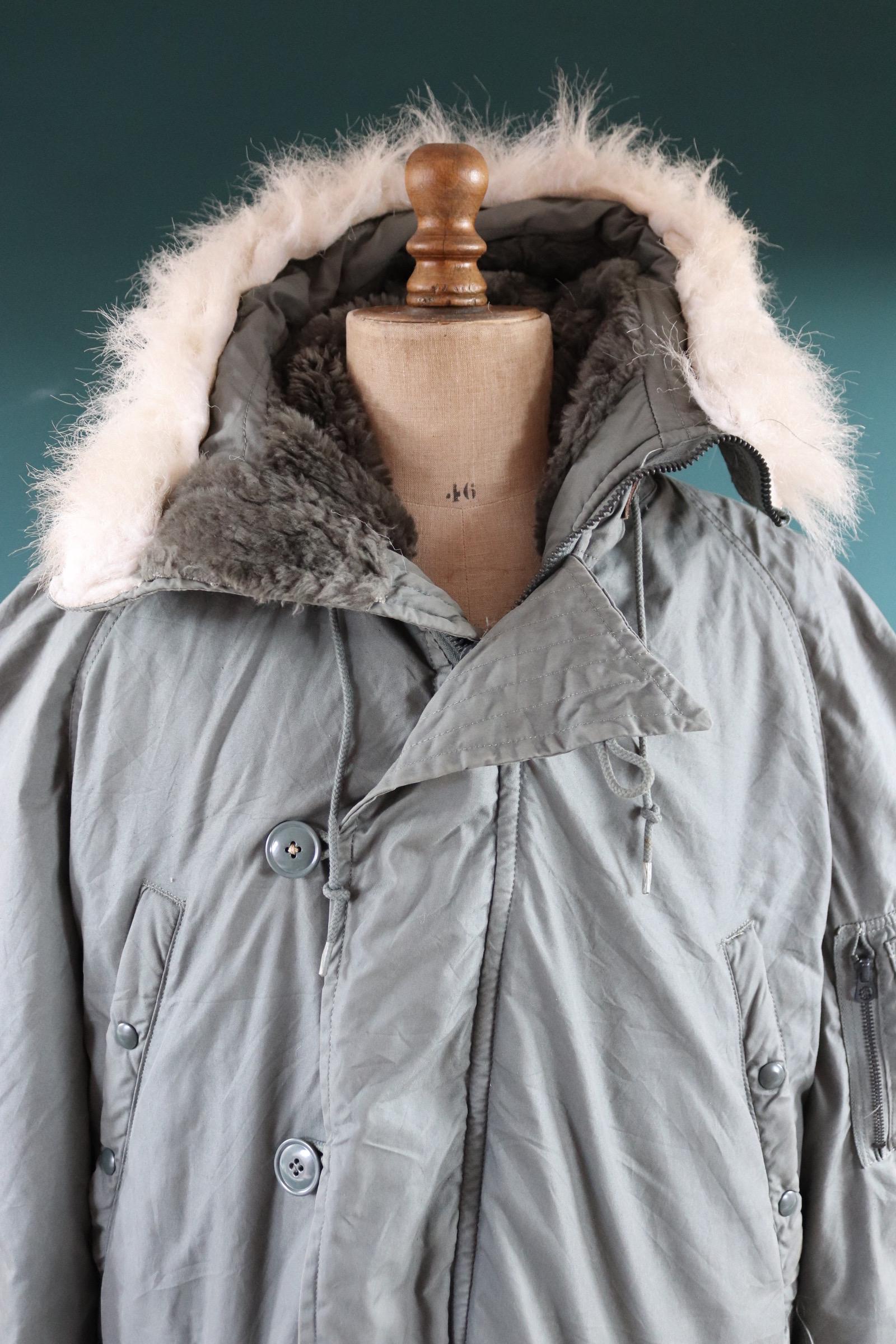 Vintage 1980s USAF N3B parka - US Air Force snorkel jacket - 52” chest