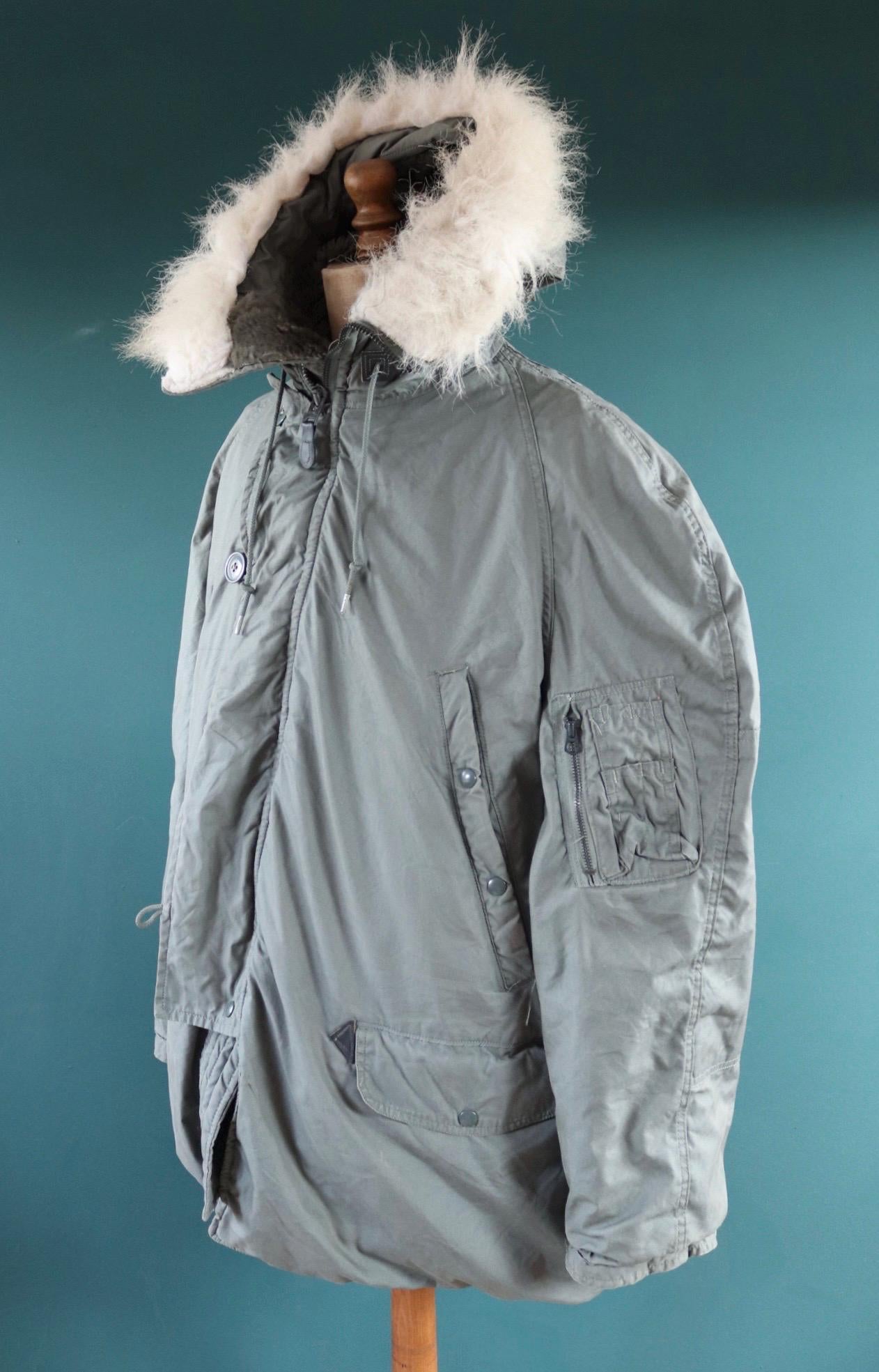 Vintage 1980s USAF N3B parka - US Air Force snorkel jacket - 52” chest