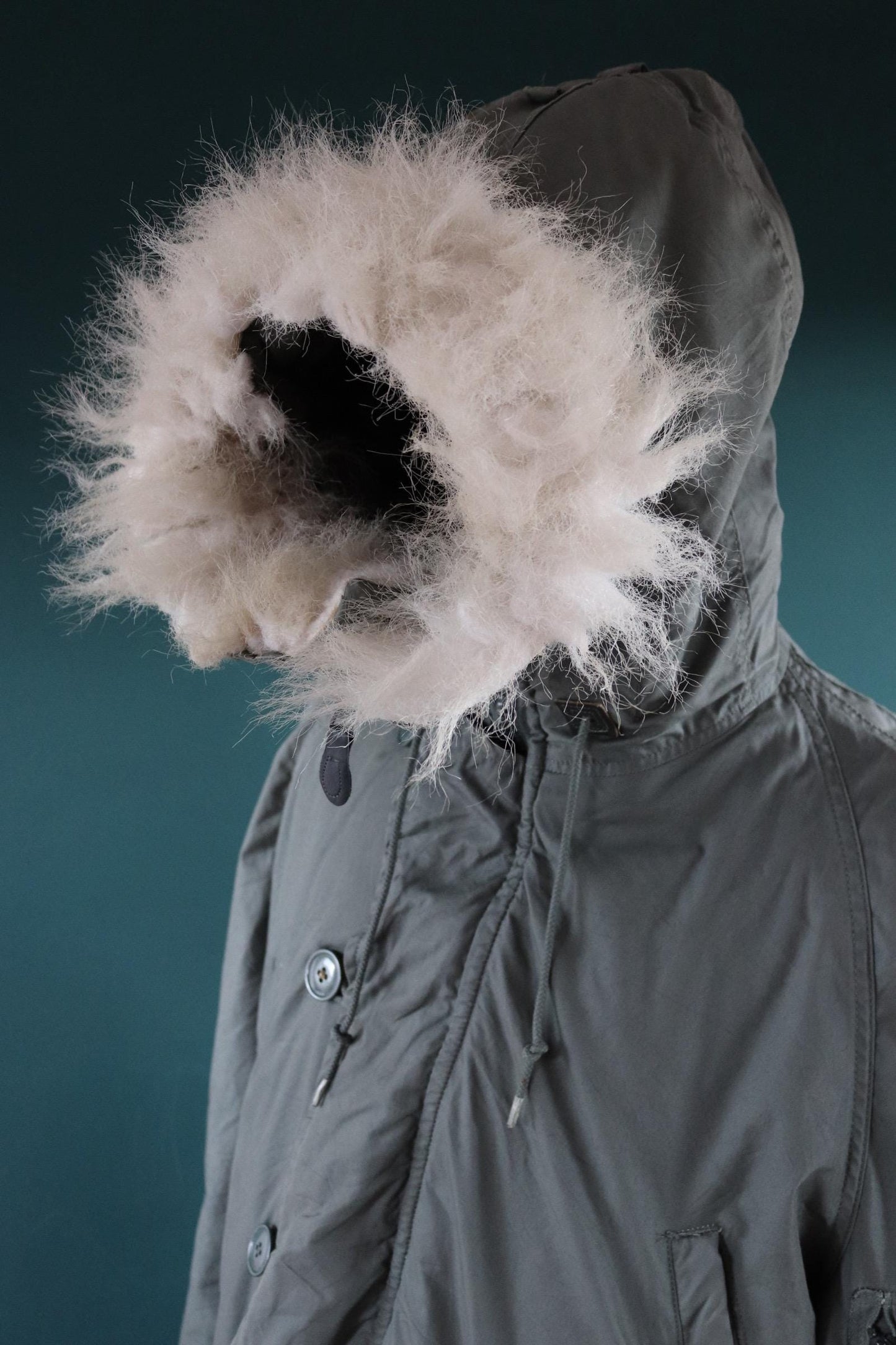 Vintage 1980s USAF N3B parka - US Air Force snorkel jacket - 52” chest