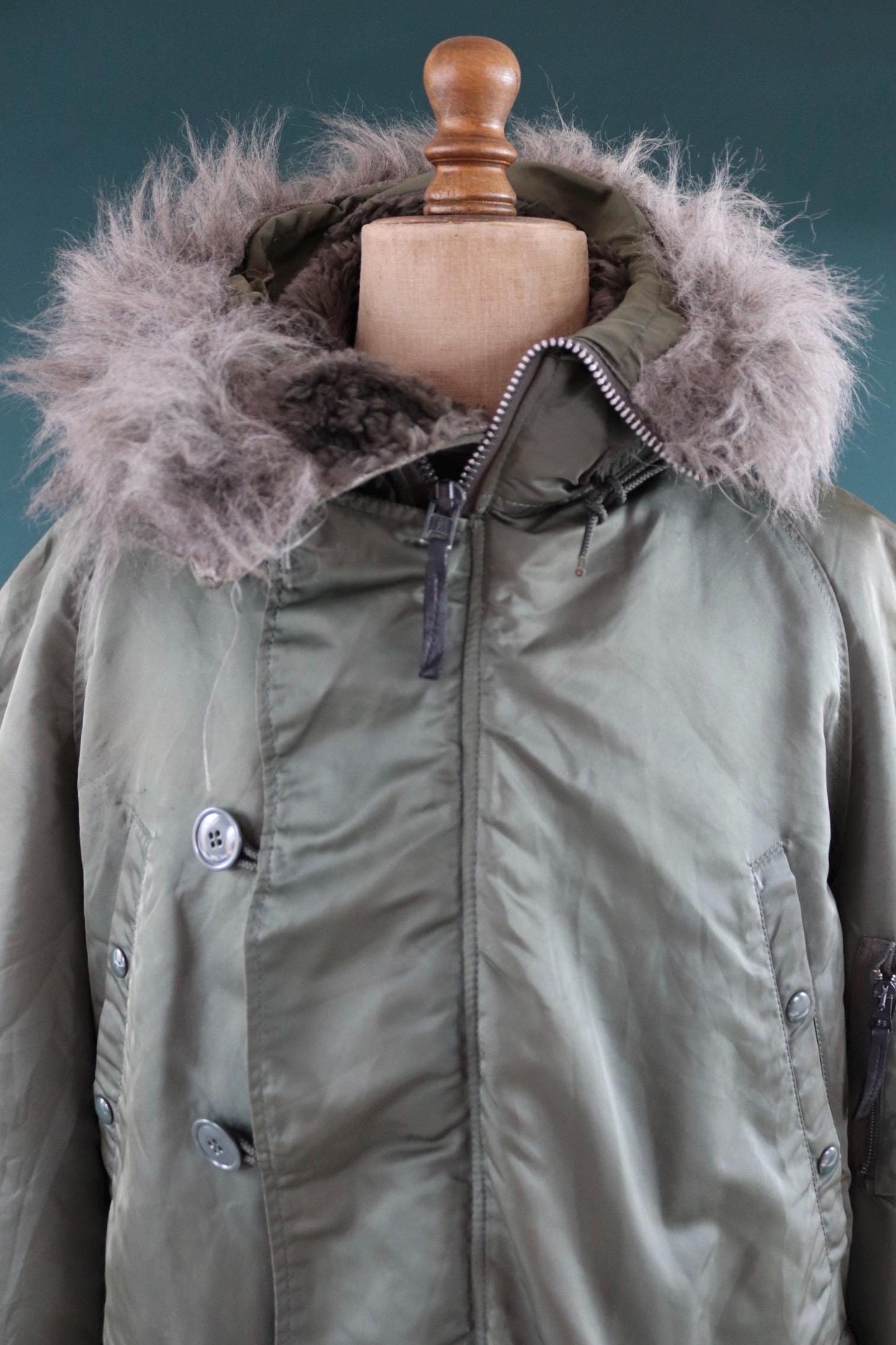 Vintage Alpha Industries USAF N3B style parka - US Air Force snorkel jacket - 52” chest