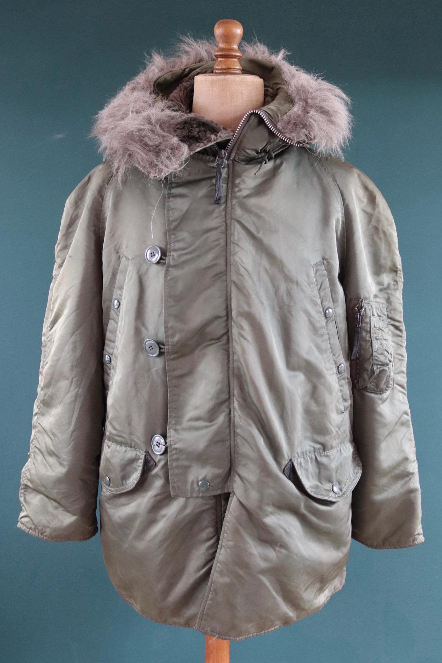 Vintage Alpha Industries USAF N3B style parka - US Air Force snorkel jacket - 52” chest