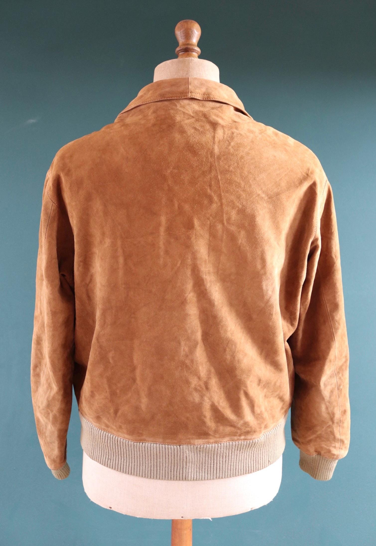 Vintage 1960s buckskin suede jacket - 46” chest