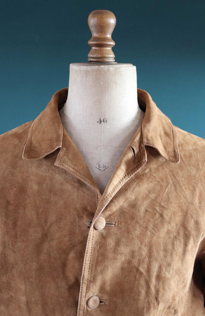 Vintage 1960s buckskin suede jacket - 46” chest