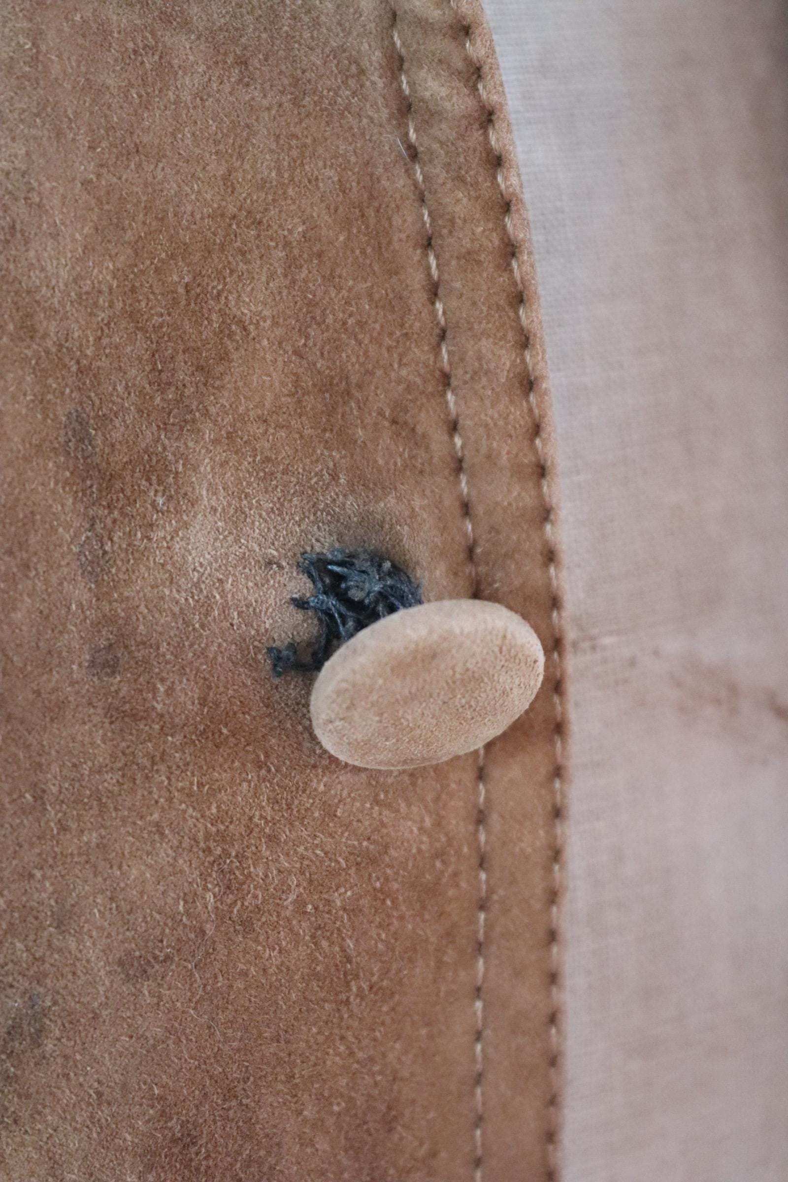 Vintage 1960s buckskin suede jacket - 46” chest