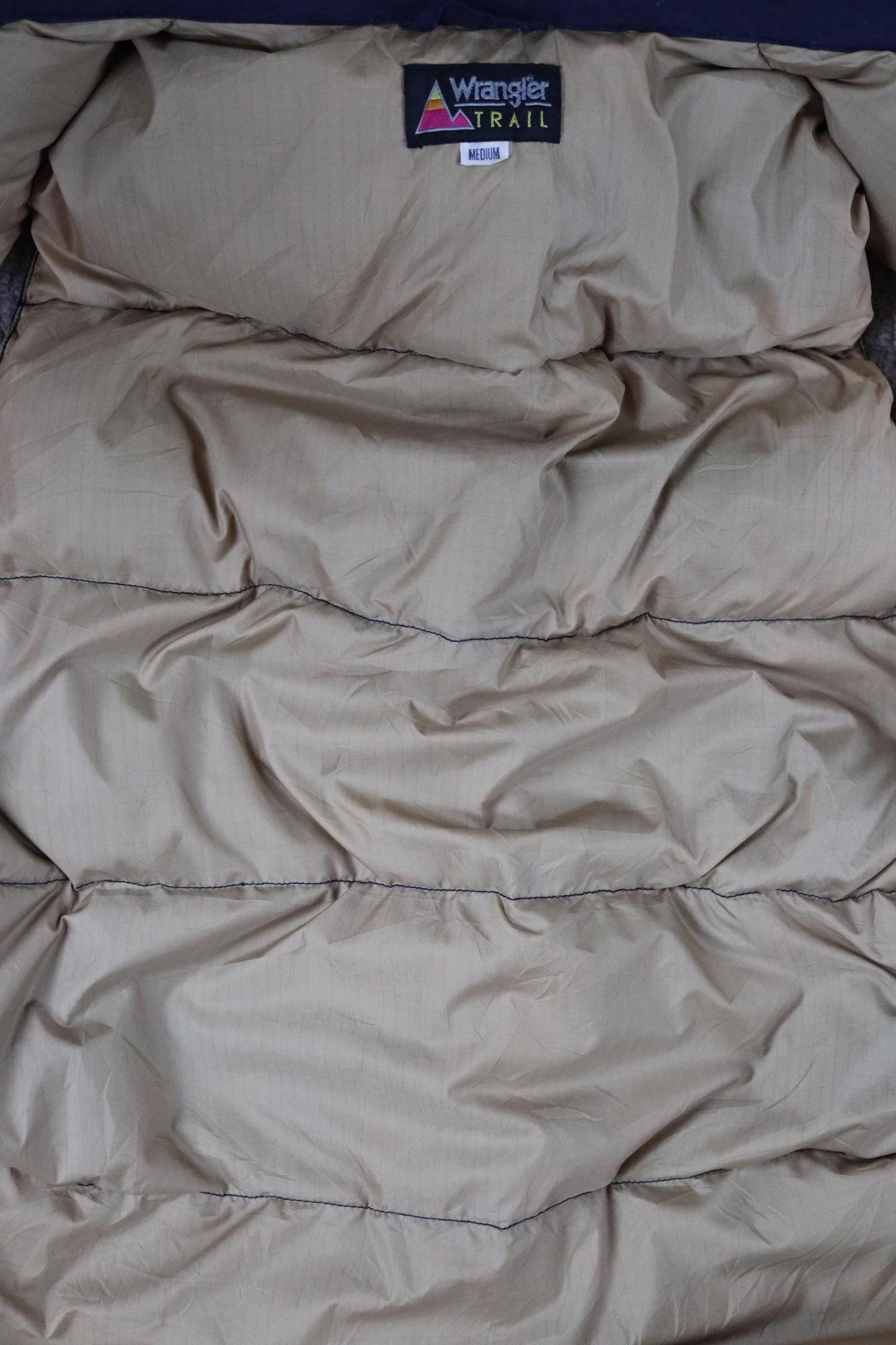 Vintage Wrangler down filled gilet - feather vest - padded waistcoat - 46" chest