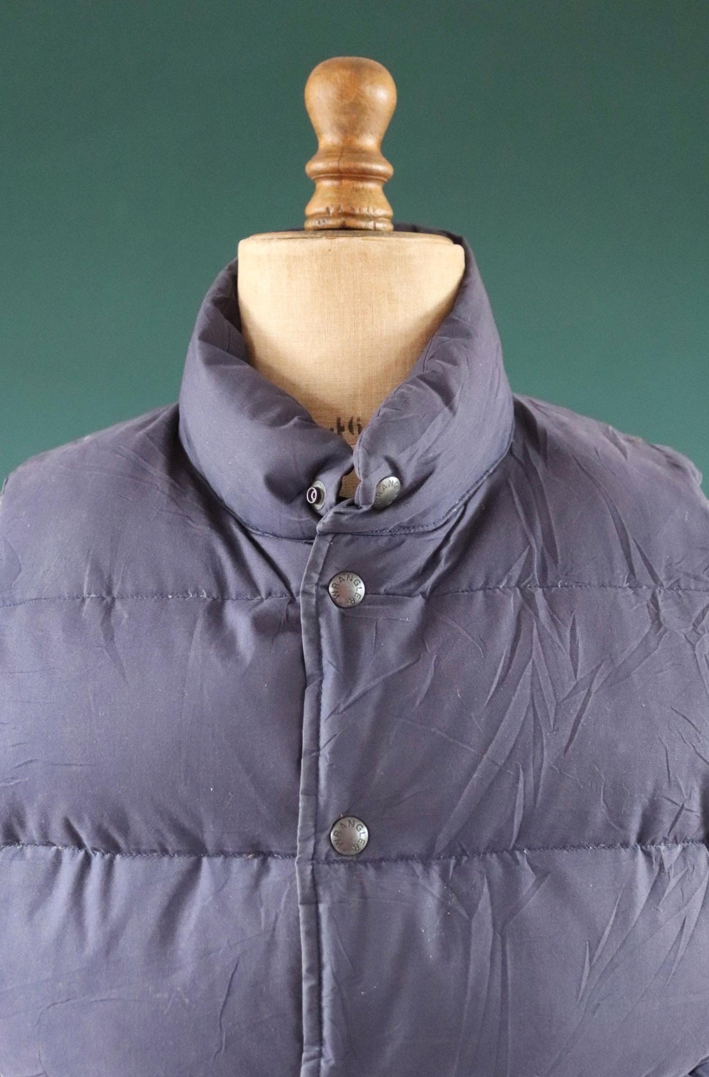 Vintage Wrangler down filled gilet - feather vest - padded waistcoat - 46" chest