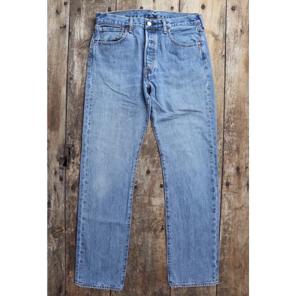Vintage Levis 501 jeans - blue denim workwear - 33" x 33"