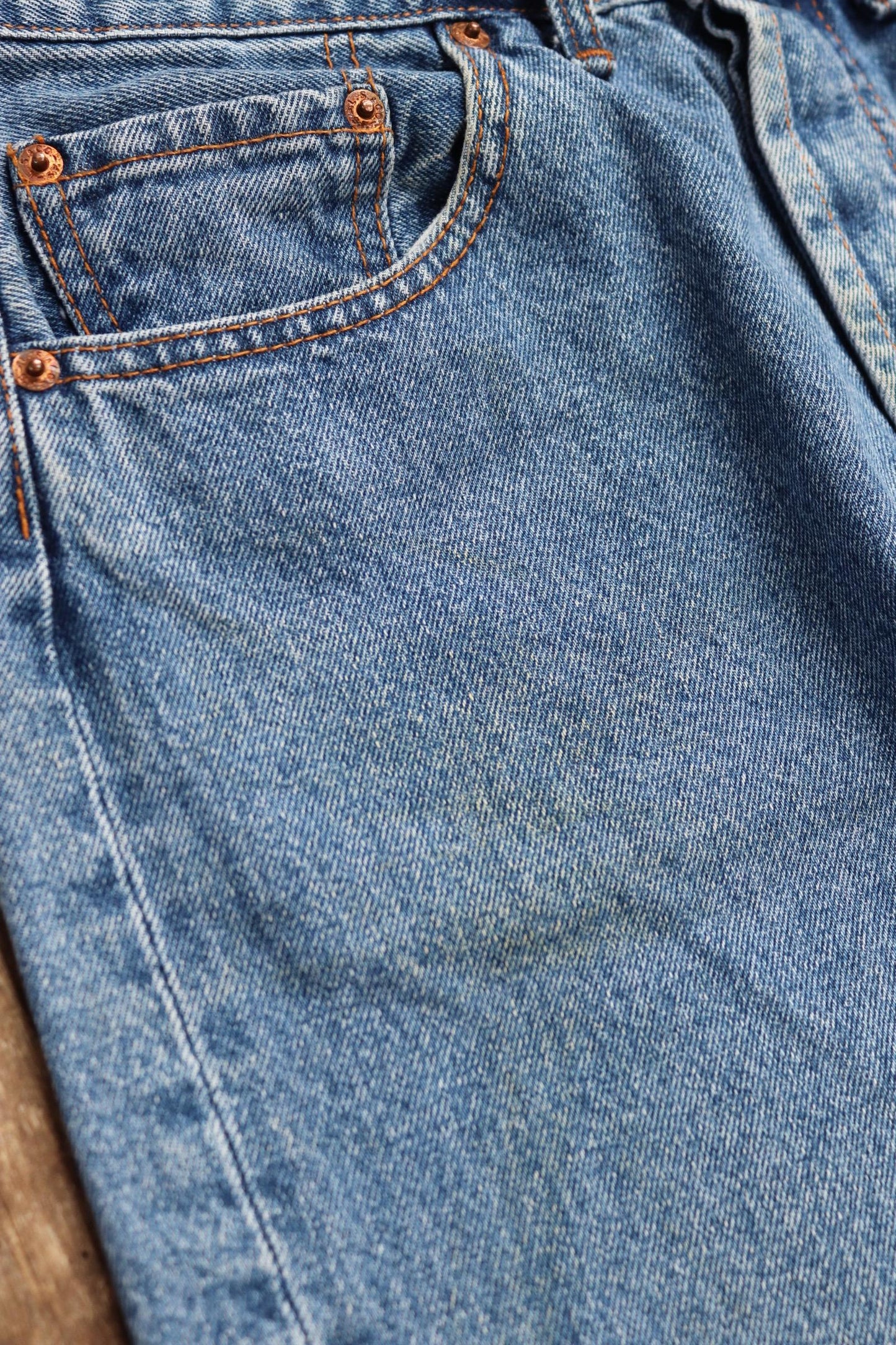 Vintage Levis 501 jeans - blue denim workwear - made in USA - 30" x 29"