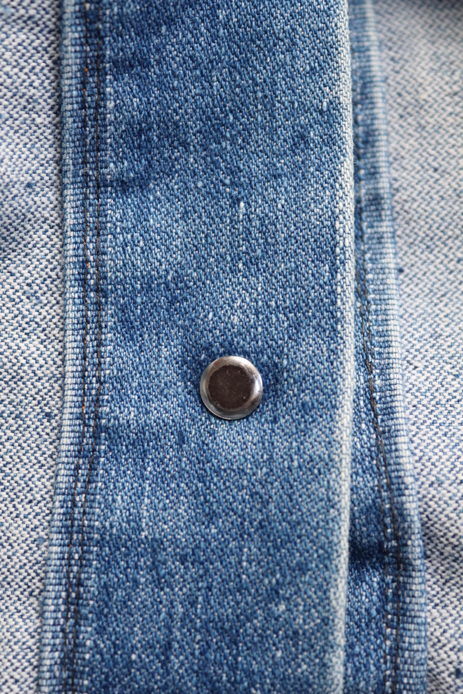 Vintage 1970s Levis denim jacket - whisker fades - 43” chest