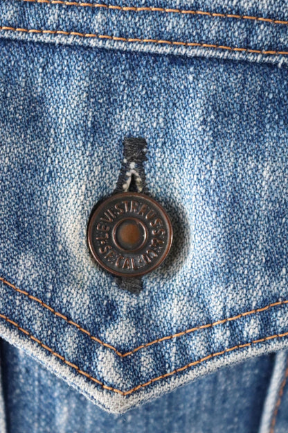 Vintage 1970s Levis denim jacket - whisker fades - 43” chest