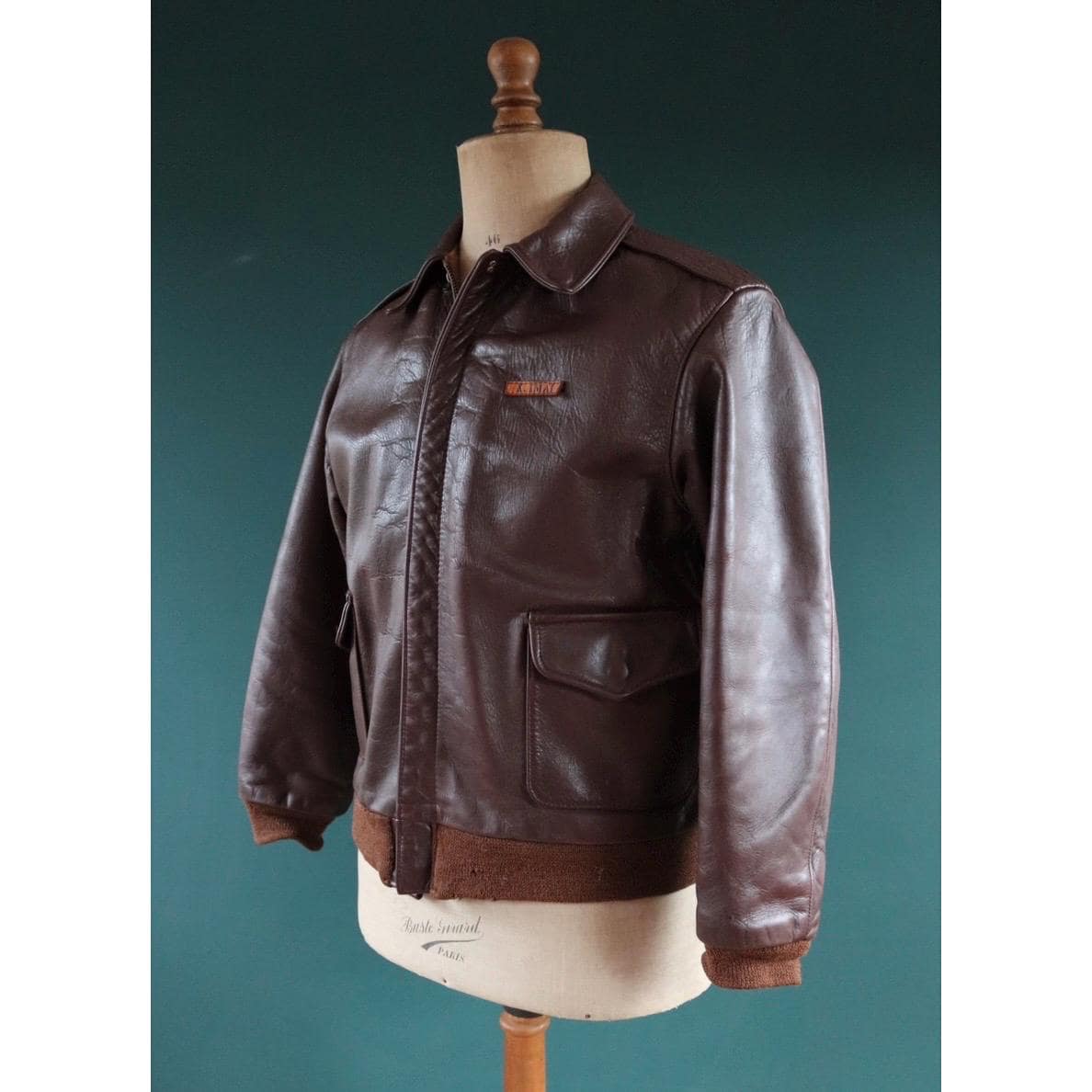 Vintage Eastman Leather A2 flight jacket - WW2 USAAF - 42" chest