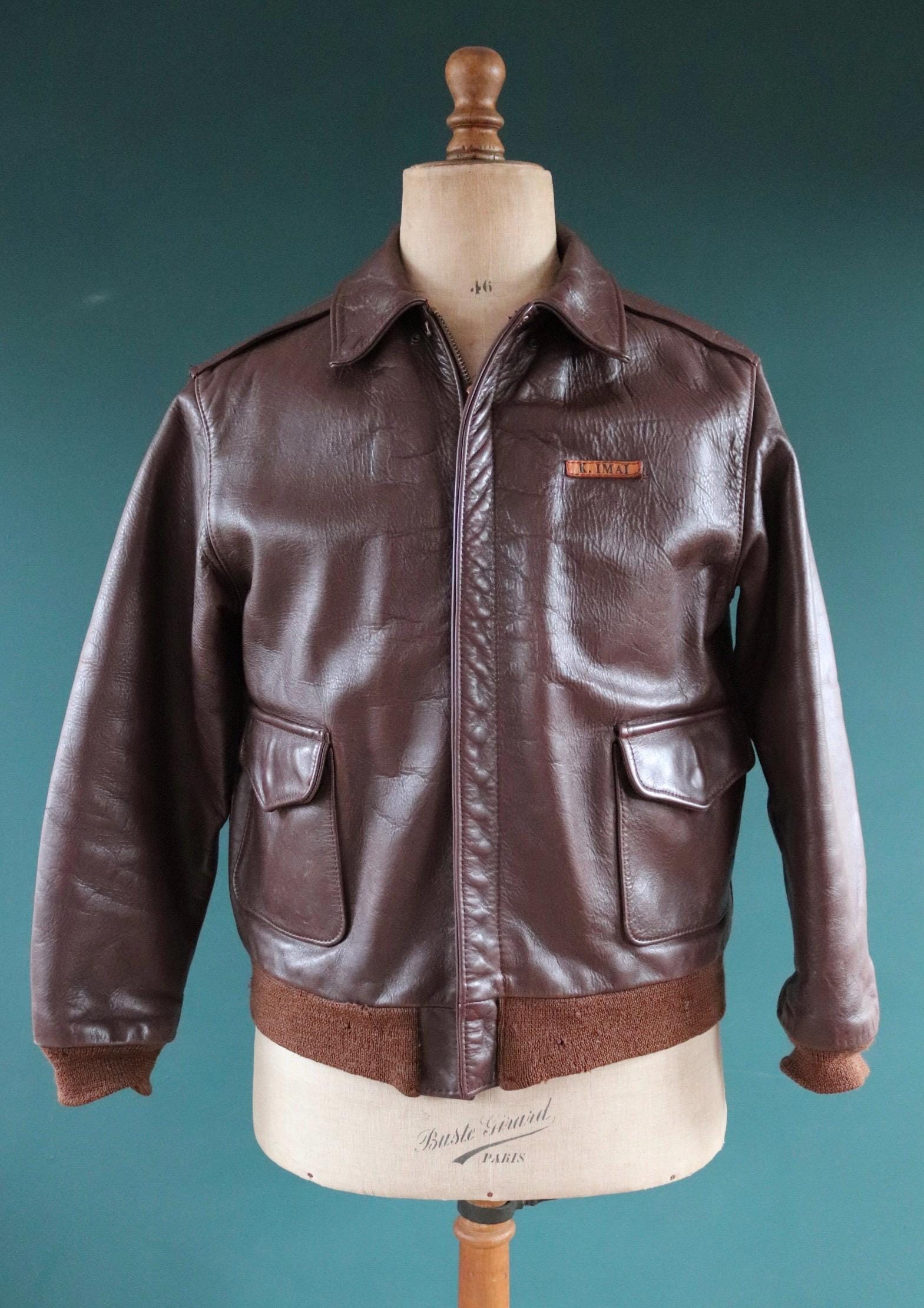 Vintage Eastman Leather A2 flight jacket - WW2 USAAF - 42" chest