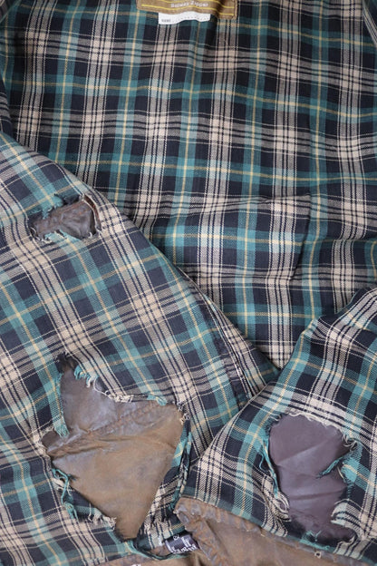 Vintage 1970s Barbour Solway waxed jacket - single crest - 49” chest